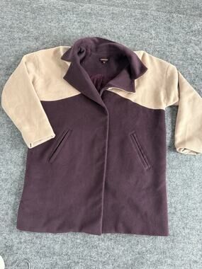 Nameless Jacket Womens Small Coatigan Purple Beige Coat Blazer N5